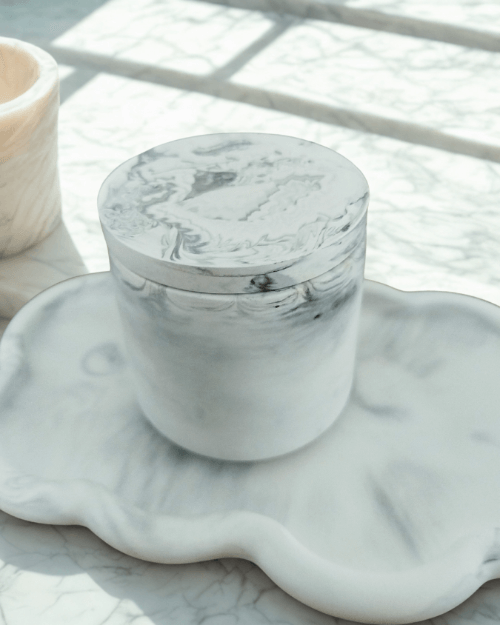 Bougie Gaïa Design unique en minéral artisanal