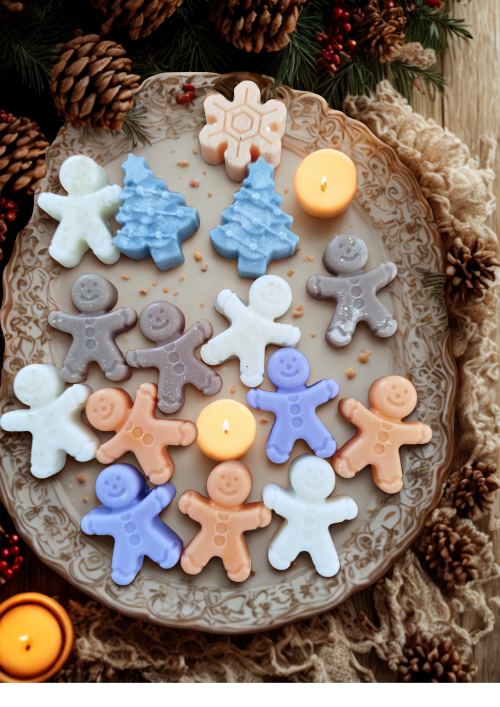 Box de 4 fondants parfumés-Sapin faits main – idée cadeau de Noël"