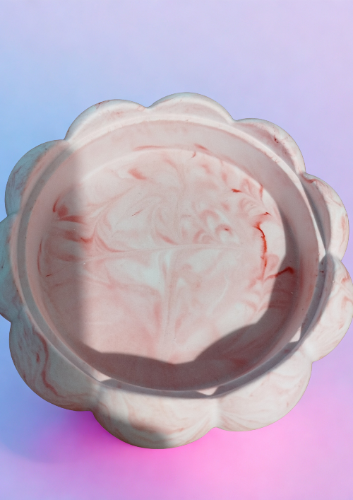 Marbella - vide-poches en résine minérale haut de gamme, finition mate et texture douce.