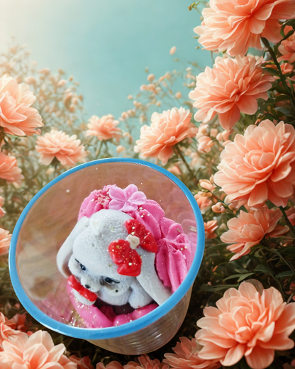 Bougie Lapinou Mon Doudou -150g idéale pour décoration intérieure et moment de détente avec parfum délicat