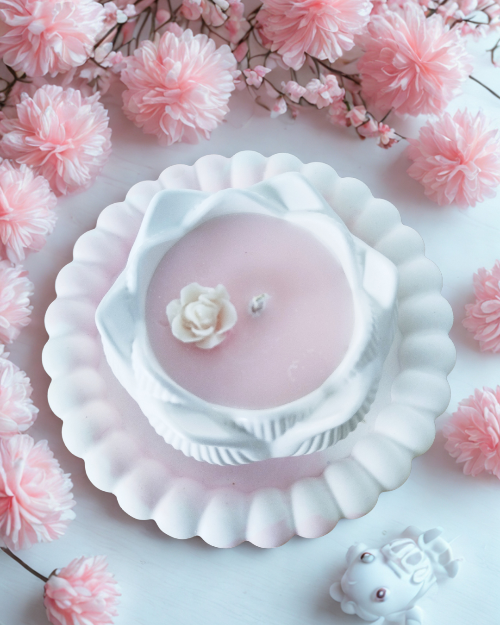  Bougie parfumée en cire végétale coulée à la main