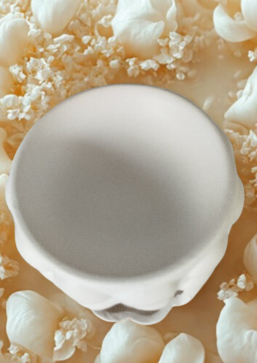 Brûleur Bubble Design pour Fondants en céramique sur une table, style moderne et élégant.