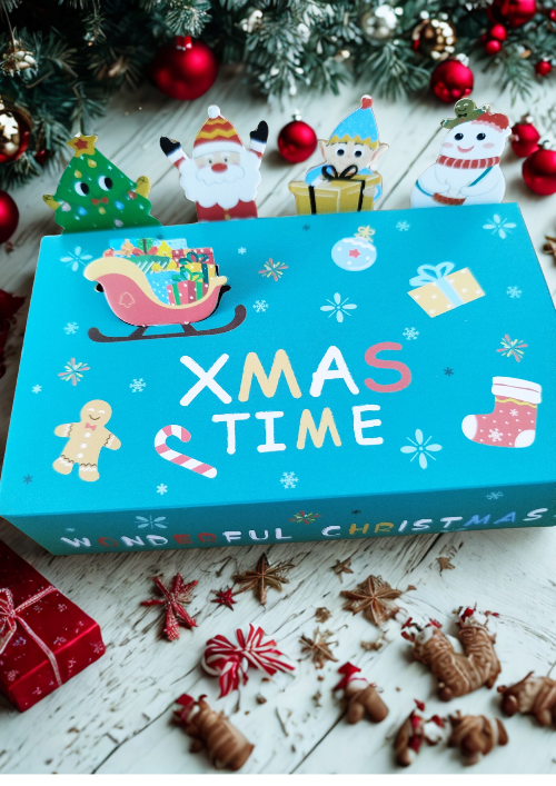 Box 6 fondants parfumés Noël - Coffret cadeau festif fait main"