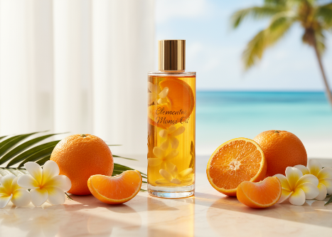 Fondant parfumé Clémentine Monoï illumine votre intérieur avec une ambiance fraiche et exotique