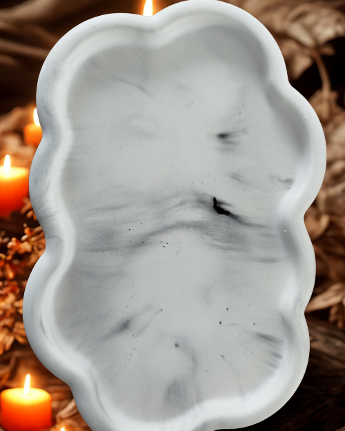 Plateau décoratif nuage Céleste utilise comme vide poches moderne