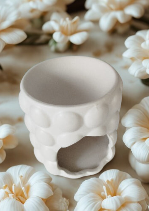 Brûleur Bubble Design pour Fondants en céramique moderne, idéal pour fondre des fondants parfumés.