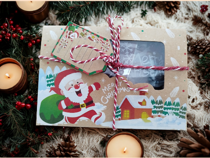 Box de 10 fondants parfumés de Noël artisanaux, senteurs gourmandes et hivernales, en cire naturelle et fabrication française.