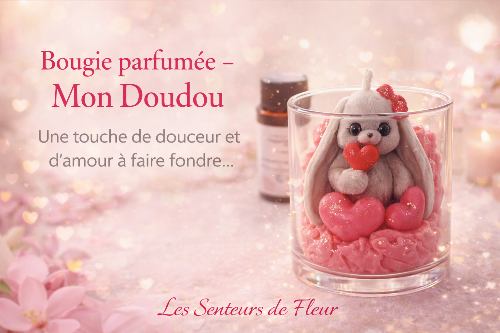 Bougie Lapinou Mon Doudou -150g