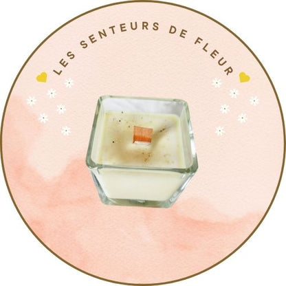  Bougie en cire végétale avec un design épuré et naturel